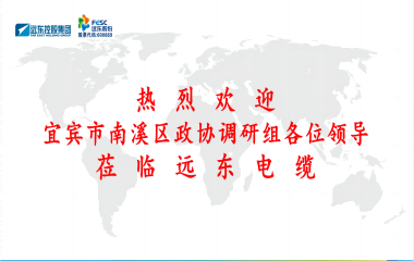 南溪區(qū)政協(xié)黨組書記、主席余水情率隊(duì)蒞臨遠(yuǎn)東電纜宜賓參觀調(diào)研