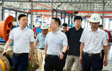 國家開發(fā)銀行四川分行領(lǐng)導一行來訪遠東電纜（宜賓）調(diào)研